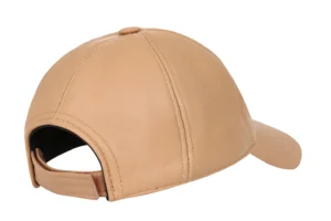 Premium Tan Leather Baseball Cap1