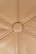 Premium Tan Leather Baseball Cap2