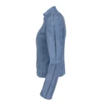 Astrid Short Leather Stretch Jacket-1