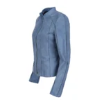 Astrid Short Leather Stretch Jacket