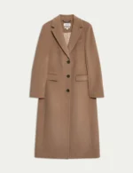 Longline Pure Wool Boyfriend Coat