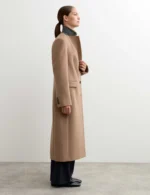 Longline Pure Wool Boyfriend Coat-2