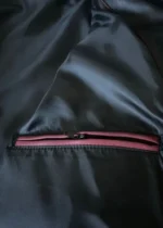 Pure Leather Black Trench Coat-7