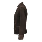 Women Reversible Short Leather Blazer-2