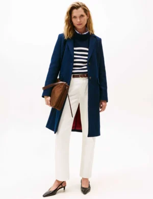 Wool Rich Single Breasted Collared Coat-2